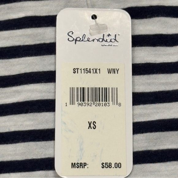 Splendid Navy Striped Sleeveless Tank Top Size XS Women - Picture 5 of 8